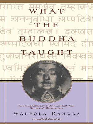 cover image of What the Buddha Taught